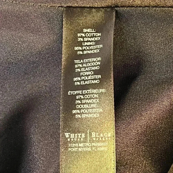 White House Black Market Women's Black White Check Sleeveless Chic Blouse 12 - Picture 5 of 5